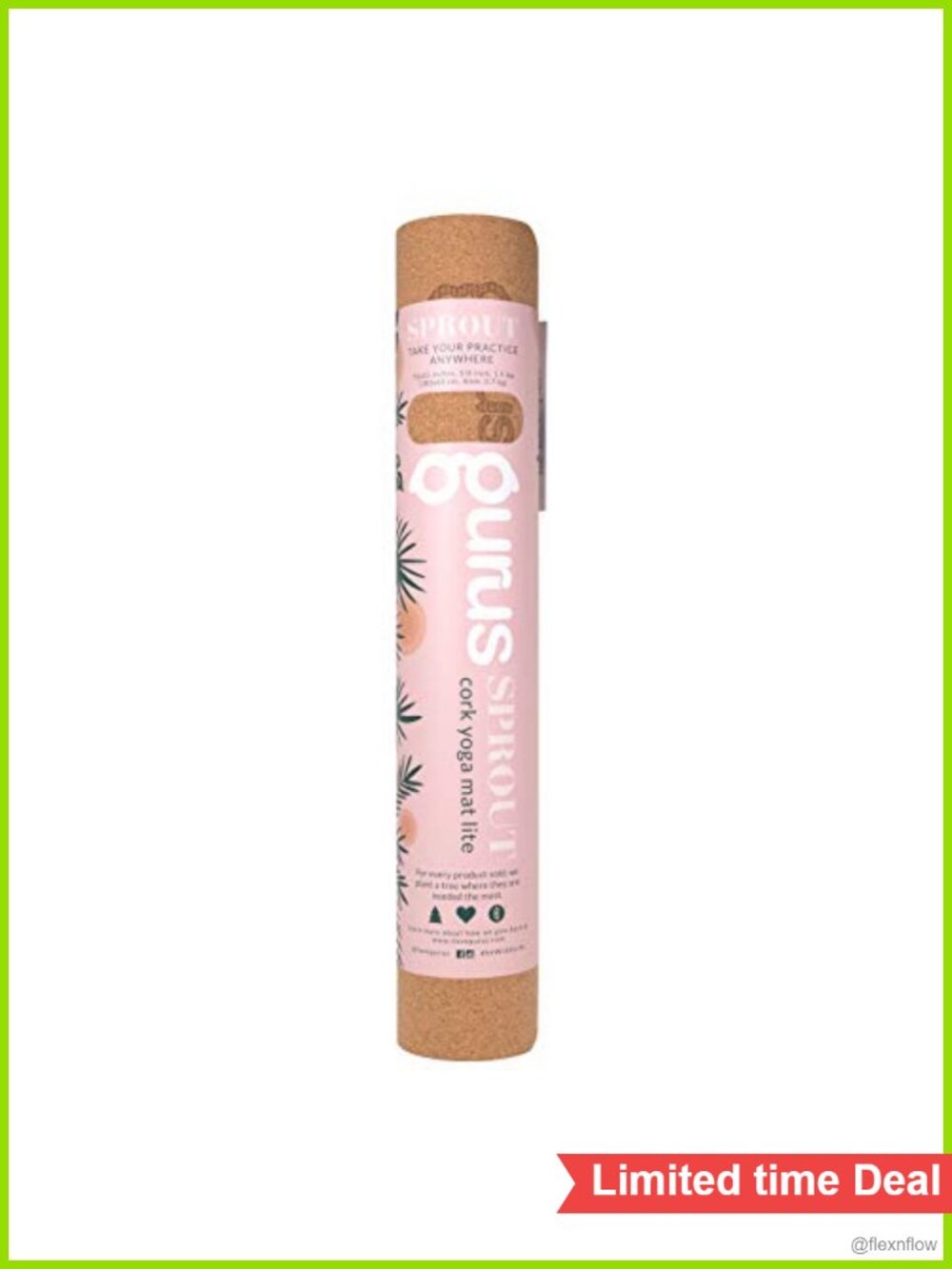 Cork Yoga Mat Non Slip Thick Exercise Mat 72x25 Home Workout